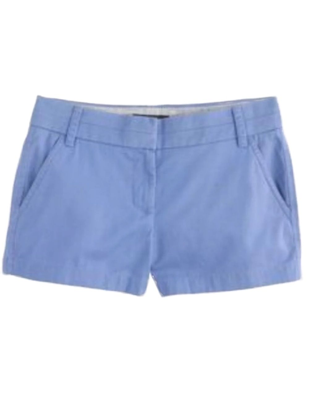 J.Crew Broken-In Chino Shorts Periwinkle Blu Classic Twill City Fit Size 2 21760